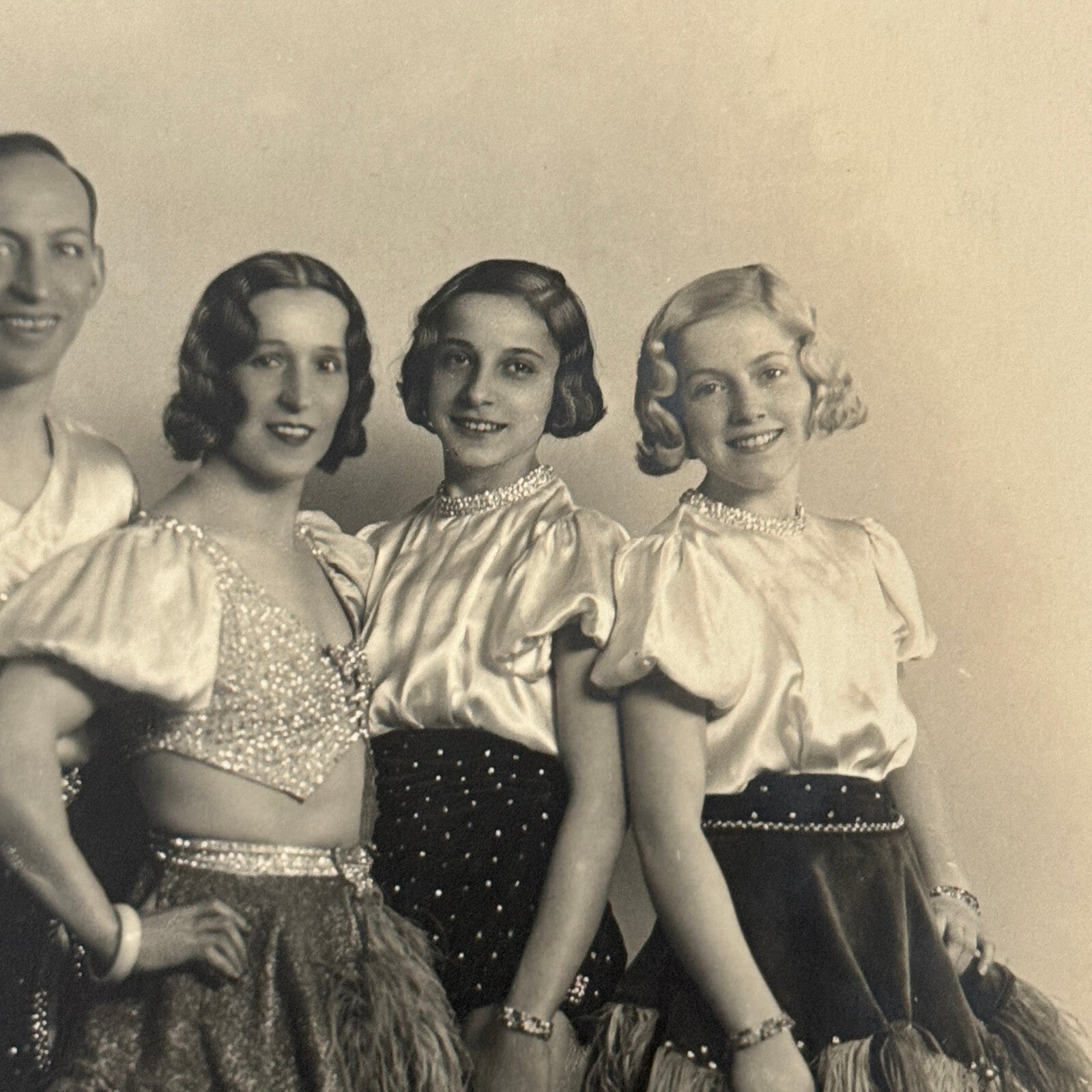 Vintage Circus Acrobat Balancing Act Photo Photograph Fiochi Sisters Paolo