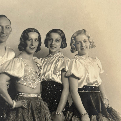 Vintage Circus Acrobat Balancing Act Photo Photograph Fiochi Sisters Paolo