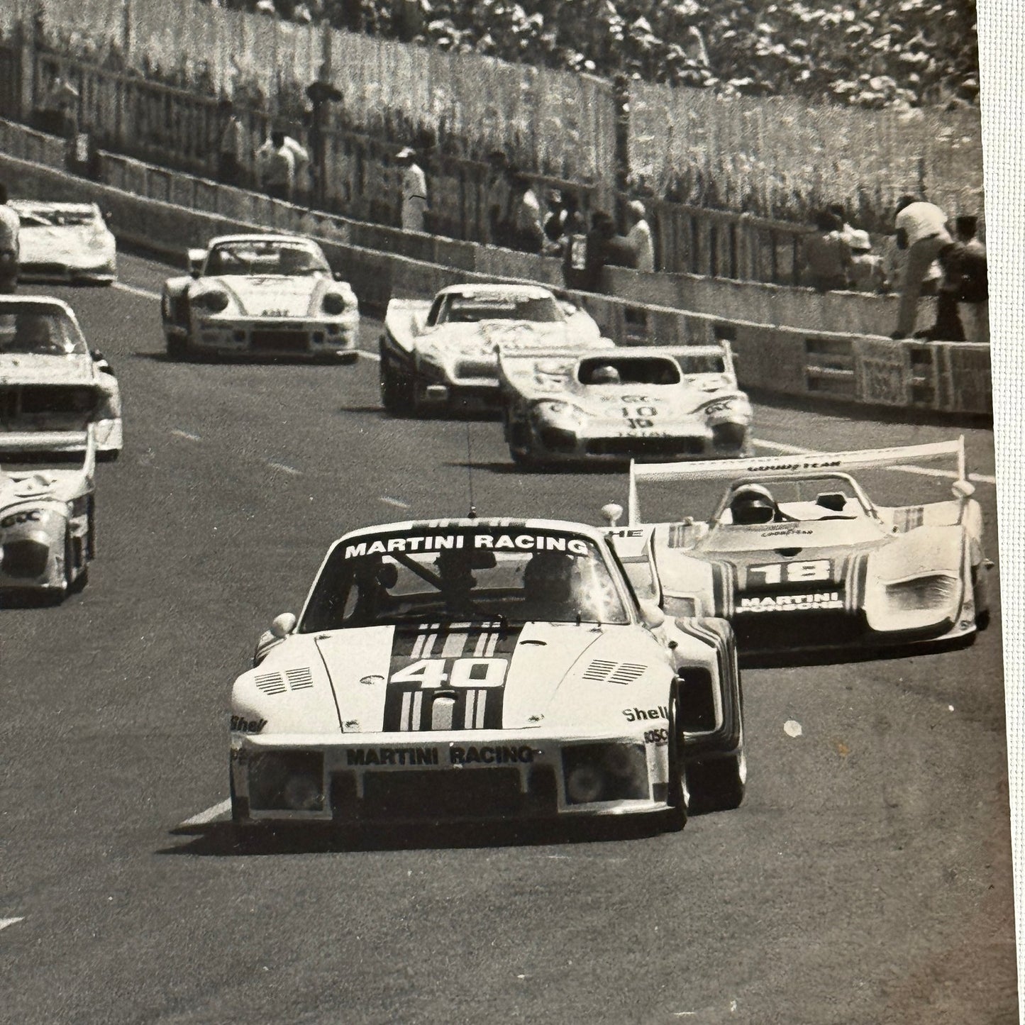Vintage Racing Photo Photograph Print Martini Racing Porsche