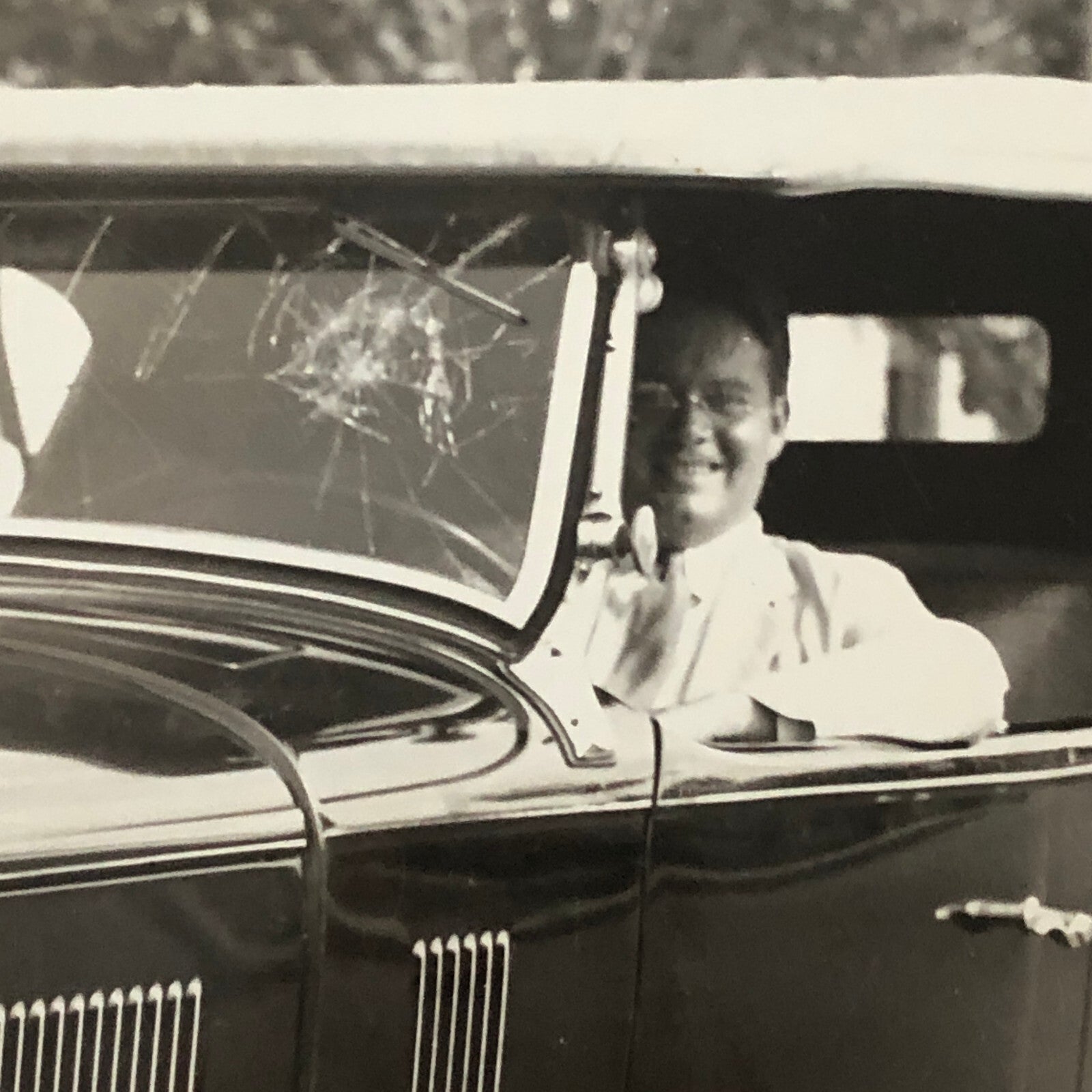 Press Photo Photograph American Ambassador Attacked in Cuba Havana Car