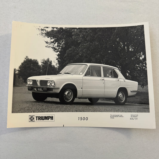Triumph 1500 Car Factory Press Photo Photograph Print 1973