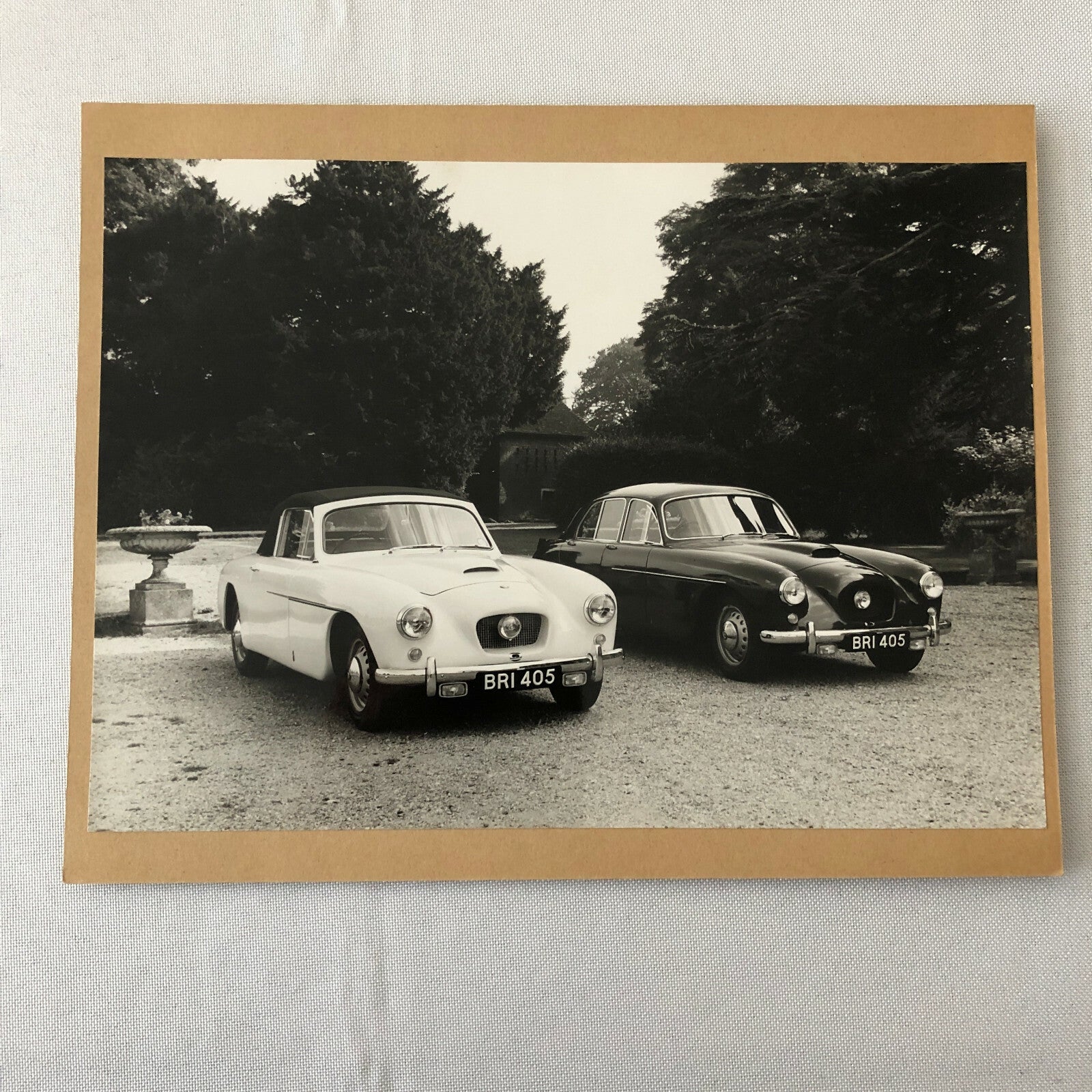 Vintage Bristol 405 Saloon & 405 Drophead Coupe Photo Photograph 1955