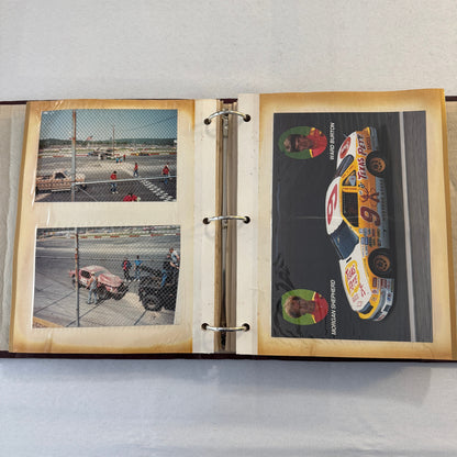1990 Stock Car Racing Scrapbook Stockcar NASCAR Vintage Over 100 Photographs