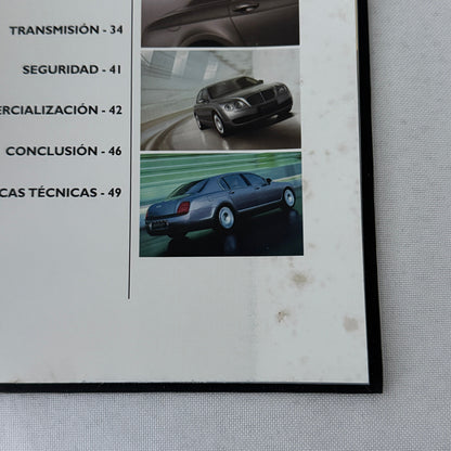 Bentley Continental Flying Spur Car Press Kit Brochure Book with CD SPANISH
