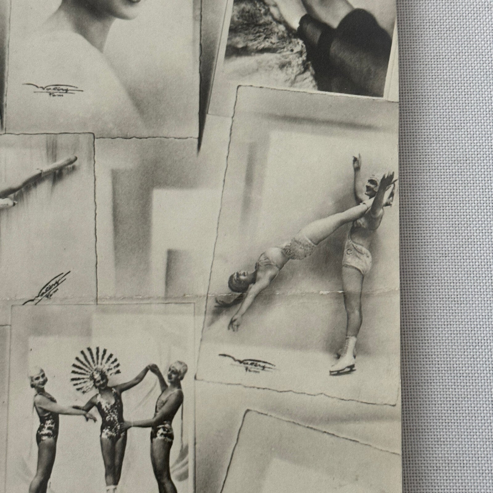 Vintage Circus Ice Skating Dancer Photo Photograph Print Skater Ice Dance