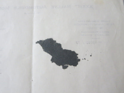 1964 Rallye Automobile Monte Carlo XXXIII Letter Letterhead Press Credentials 
