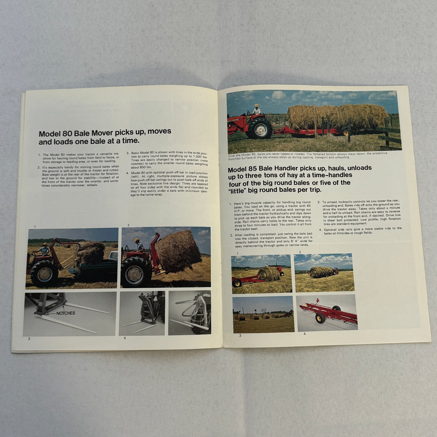 Sperry New Holland Farm Equipment Brochure Hay Balers Movers Handlers Vintage