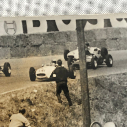 1961 Associated Press Racing Photo Photograph Innes Ireland Lotus Car + 