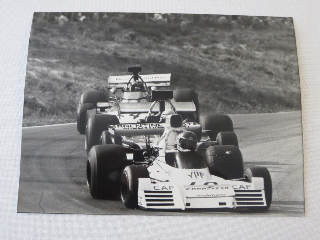 Vintage 1973 Austrian Grand Prix Racing Photograph Photo - Brabham Ford + 