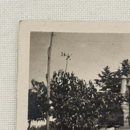 Vintage Photograph Photo Antique Man in Early Truck Automobile Vehicle