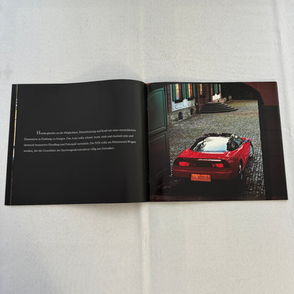Acura NSX Sports Car Sales Brochure Catalog GERMAN Text European Market