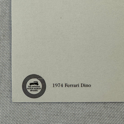1974 Ferrari Dino Beaulieu National Motor Museum Postcard Post Card