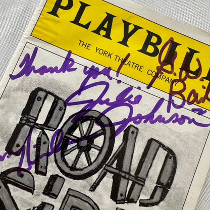 Roadside Cast Signed Program Playbill 2001 5x Signatures Julie Johnson +