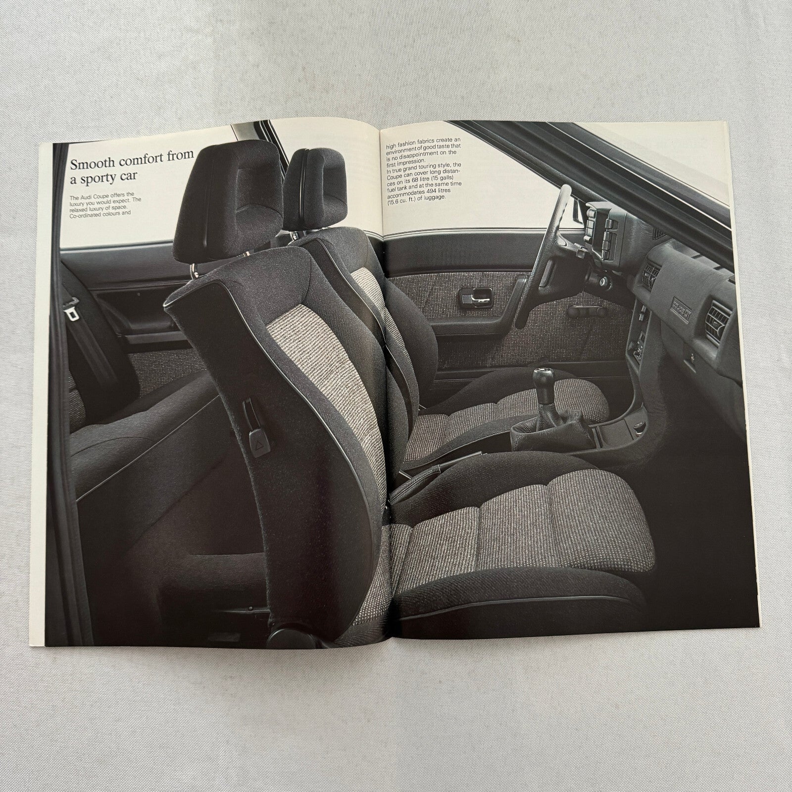 Audi Coupe Sales Brochure Catalog Advertising Audi Coupe GT 1985