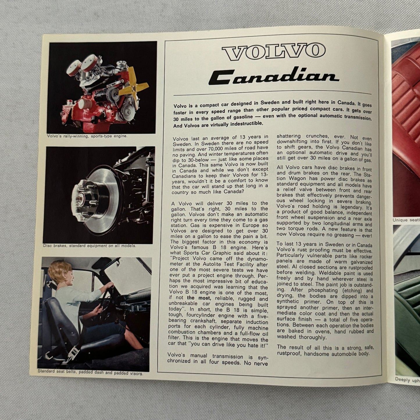 Volvo Canadian Series Car Sales Brochure Catalog Coupe Sedan Station Wagon