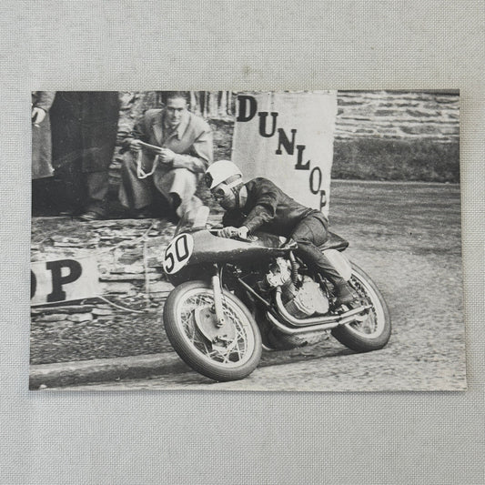 Vintage Motorcycle Racing Photo Photograph Print Photopress Zurich Switzerland