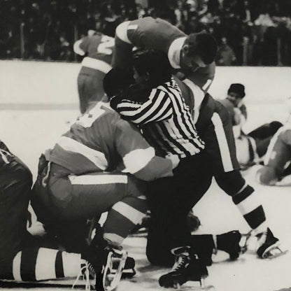Montreal University Hockey Fight Press Photo Photograph Yesterday Documentary