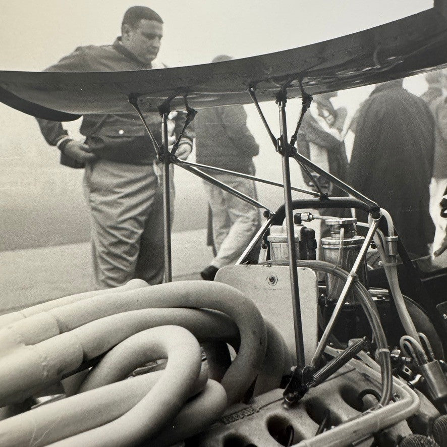 Vintage Racing Car Photo Photograph Print Autocar Magazine Unidentified Car Wing