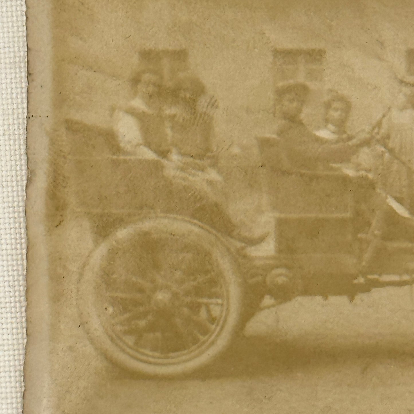 Vintage Photograph Photo Antique People in Early Automobile Car