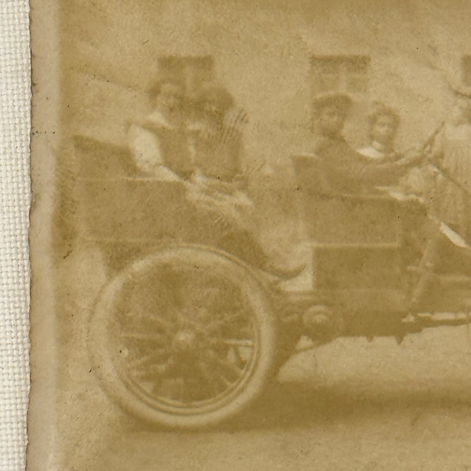 Vintage Photograph Photo Antique People in Early Automobile Car