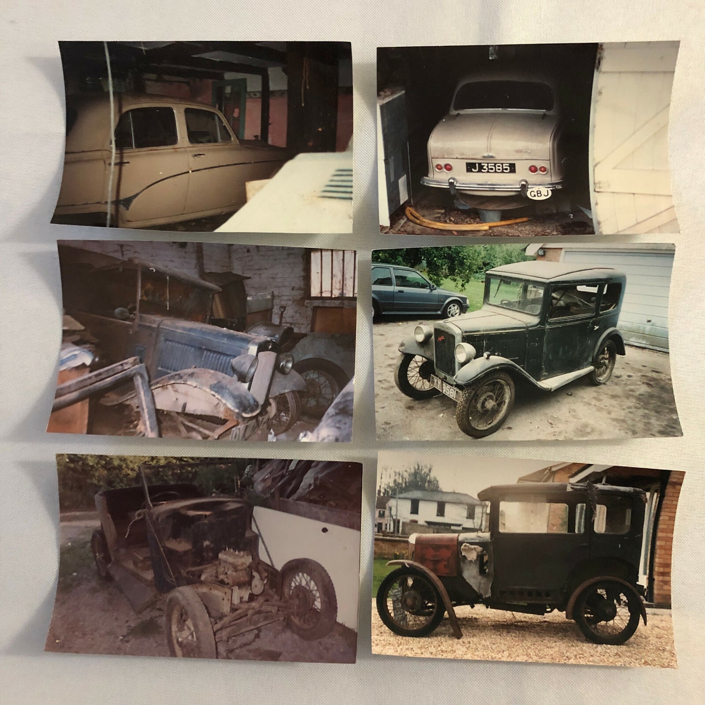 Vintage Austin Barn Find Junk Yard Car Truck Part Photo Photograph Lot of 30