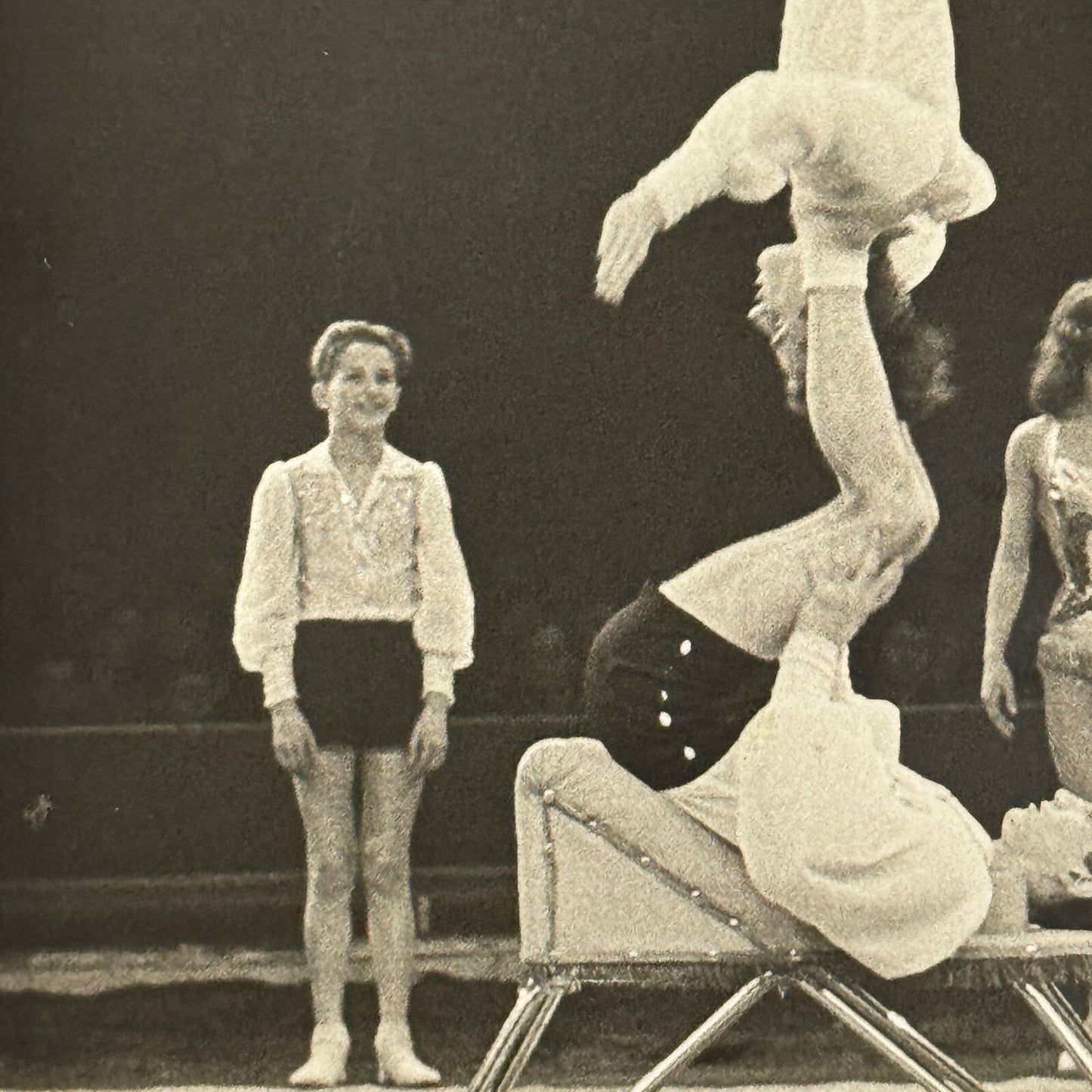 Vintage Circus Acrobat Balancing Act Photo Photograph M.R. Wakefield Middlesex