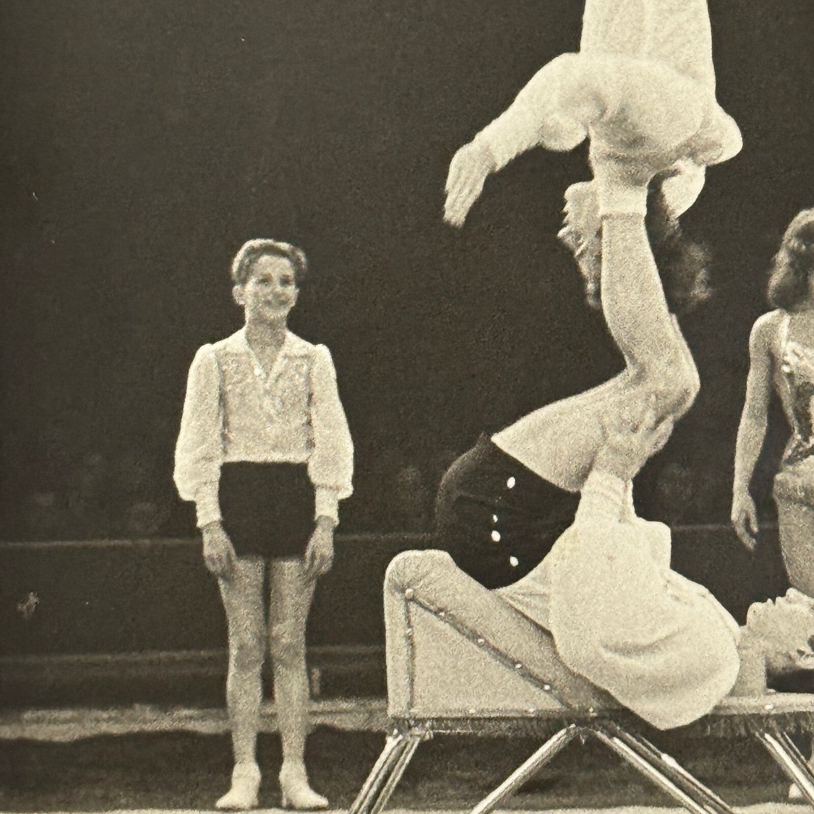 Vintage Circus Acrobat Balancing Act Photo Photograph M.R. Wakefield Middlesex