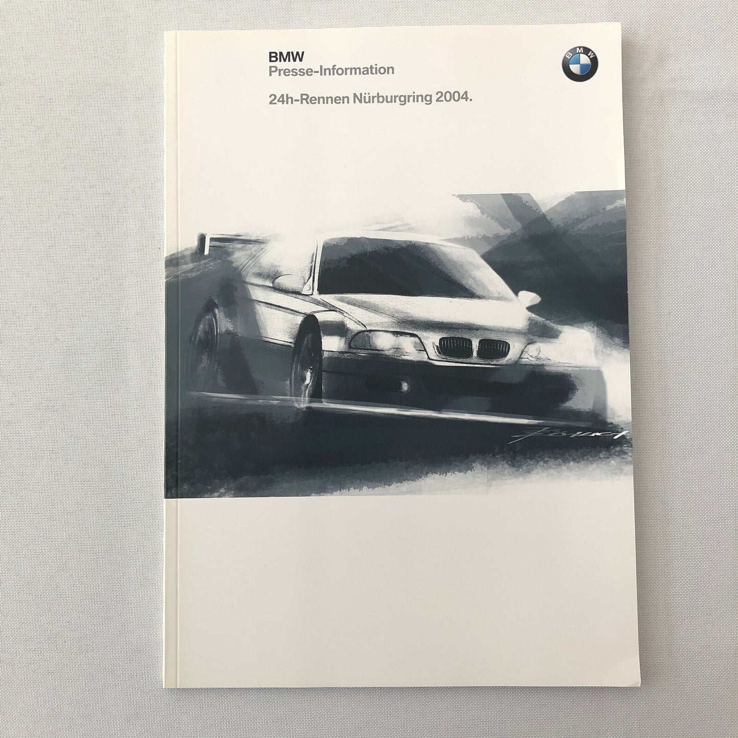2004 BMW 24 Hour Rennen Nurburgring Race Racing Press Kit Brochure GERMAN 