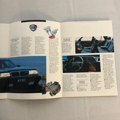 1989 Lancia Thema Car Sales Brochure Catalog German