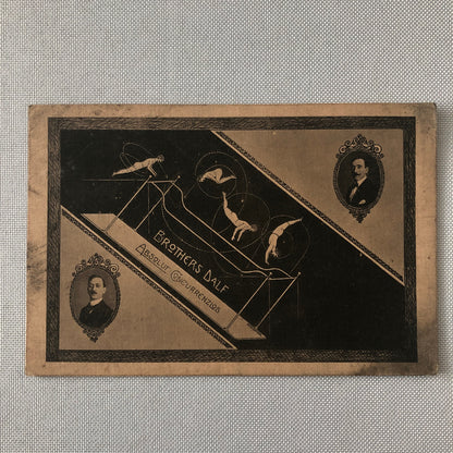 Circus Acrobat Act Performer Postcard Post Card Brothers Dalf Vintage