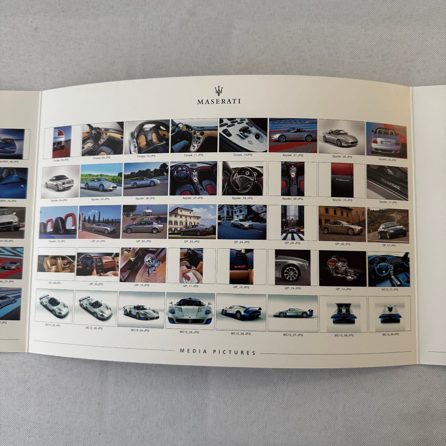 2014 Maserati Press Kit Brochure CD Quattroporte Coupe GT Spyder MC12 +