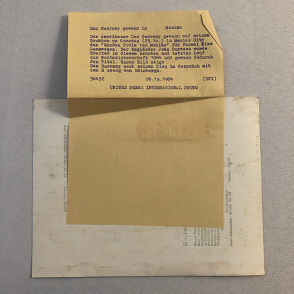 1964 Dan Gurney Mexican Grand Prix Racing Driver Press Photo Photograph 