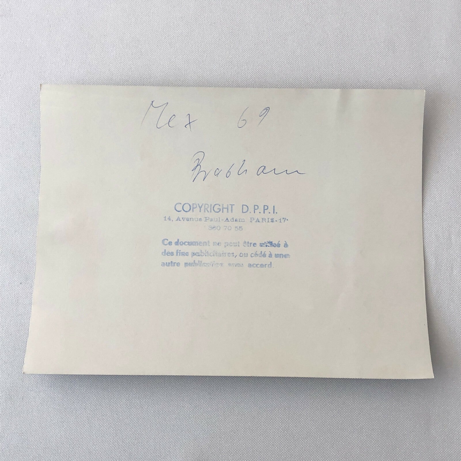 Vintage Racing Photo Photograph Jack Brabham 1969 F1 Grand Prix 