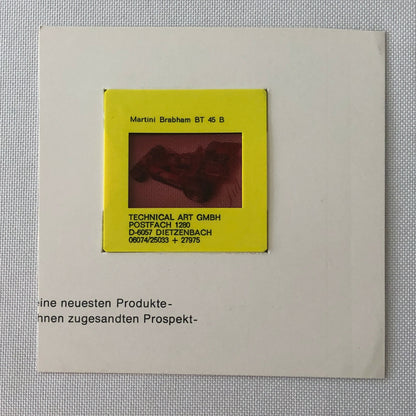 Vintage Brabham Alfa Romeo Martini Brabham BT 45 B BT45 Photo Photograph Slide 