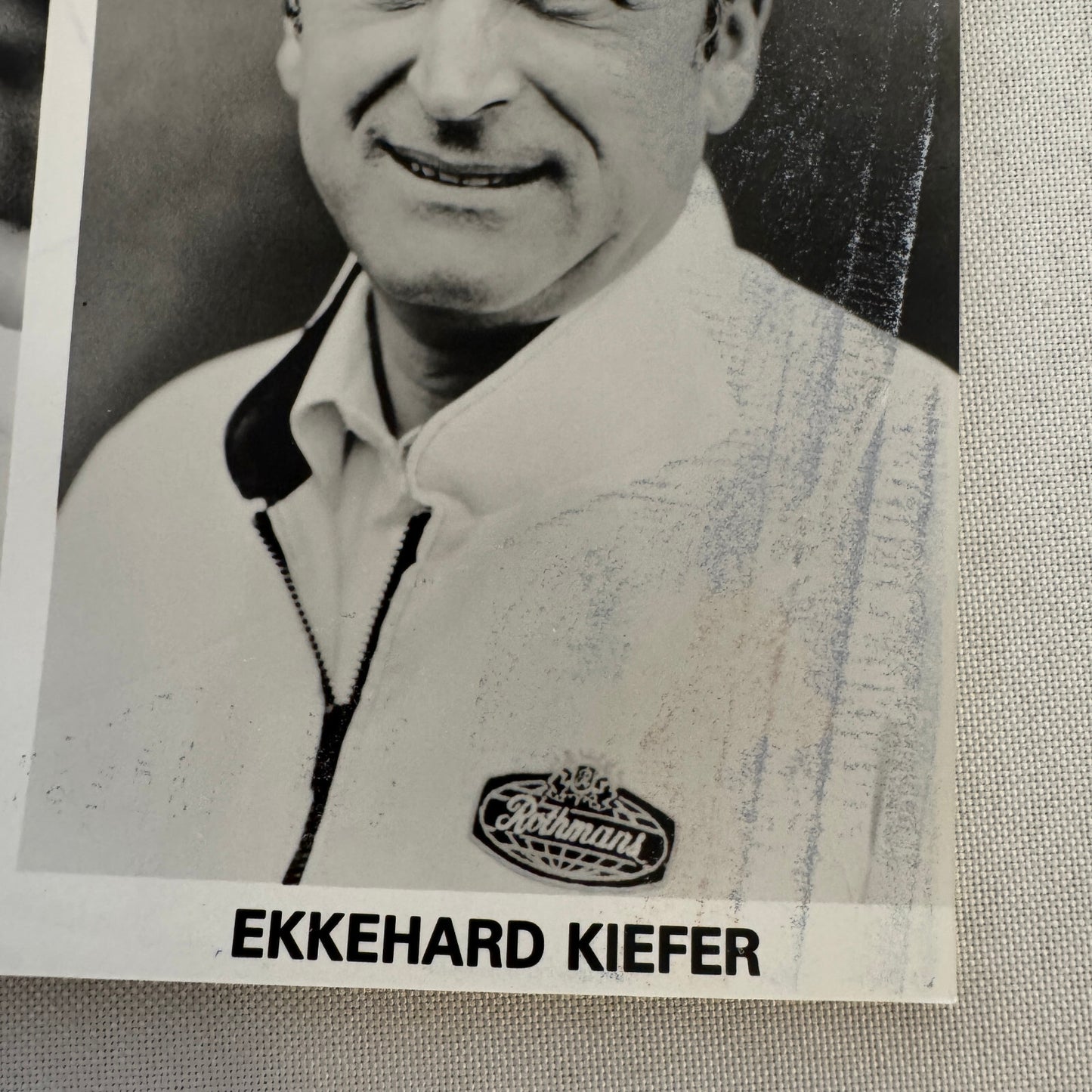 Rothmans Porsche Racing Driver Photo Photograph Jochen Mass Ekkehard Kiefer