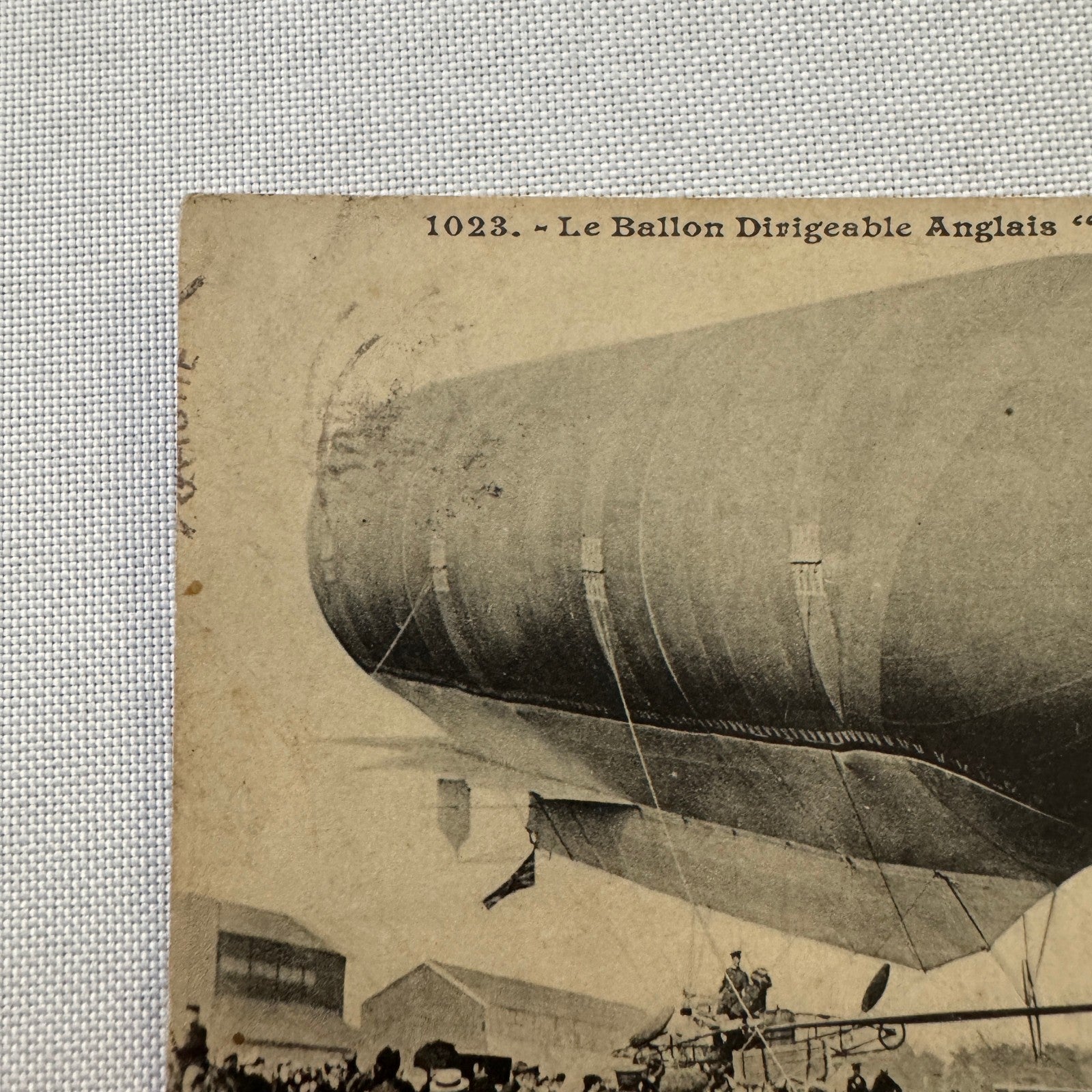 Vintage Zeppelin Airship Dirigible Postcard Post Card French Nulli Secundus