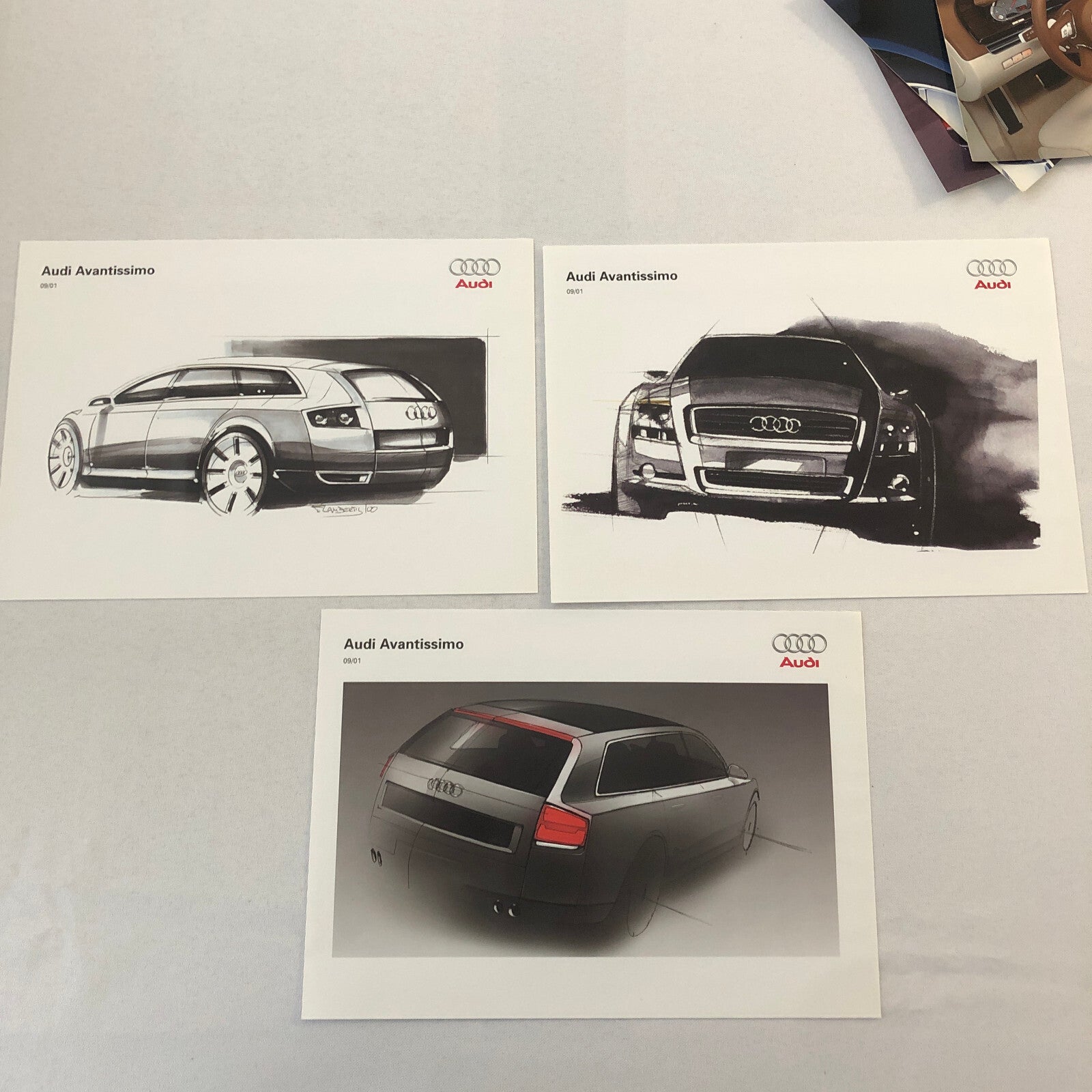 2001 Audi Avantissimo Concept Car Prototype Press Kit Photos CD GERMAN