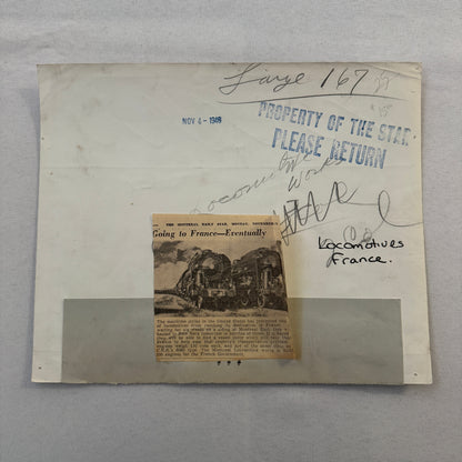 Vintage Montreal Locomotive Works Train Press Photo Photograph 1946