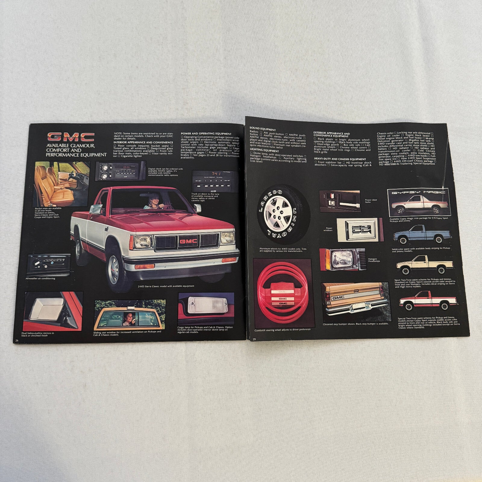 1984 GMC S-15 Pickup S15 Pickup Truck Sales Brochure Catalog Advertising
