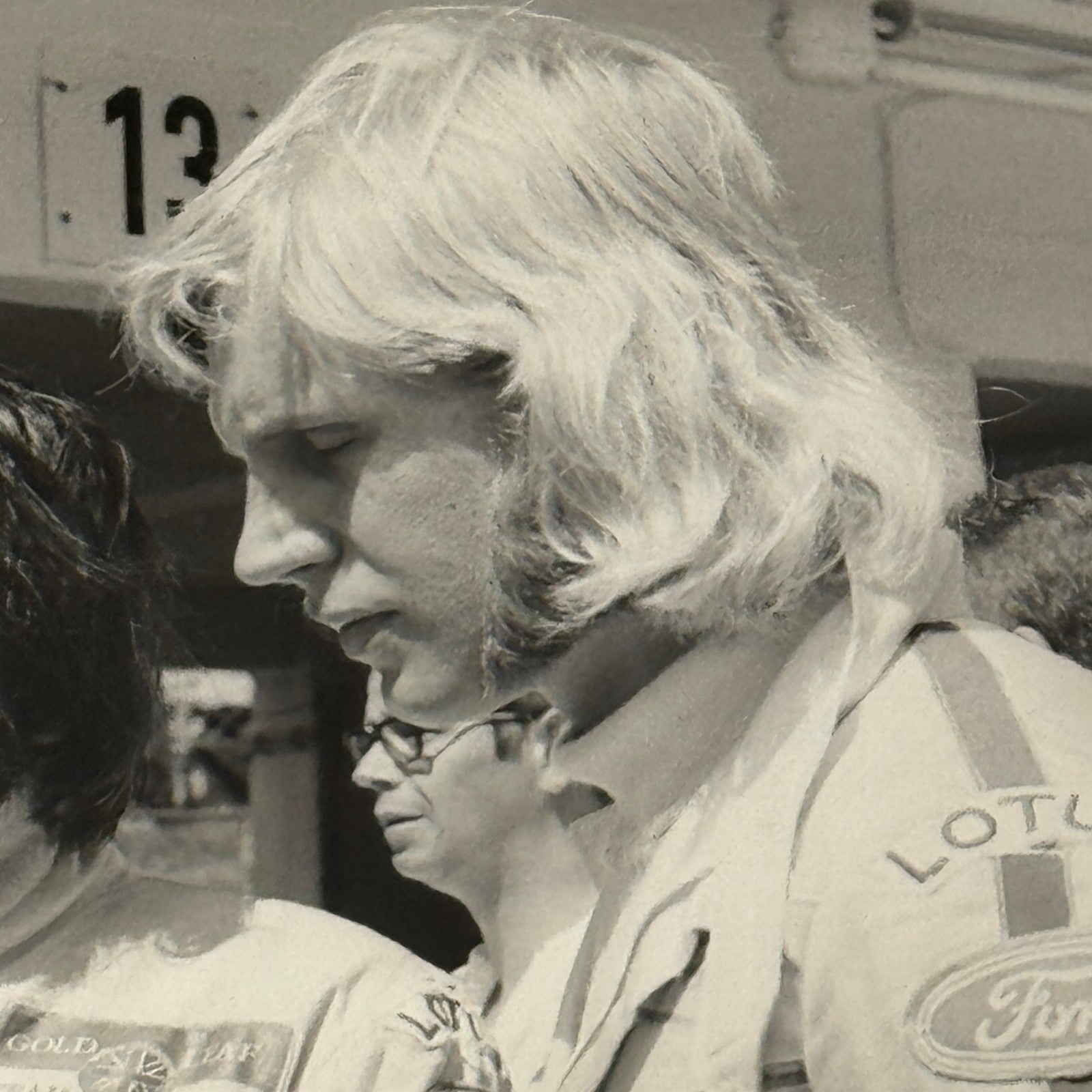 Vintage Racing Photo 1971 German Grand Prix Emerson Fittipaldi Reine Wisell