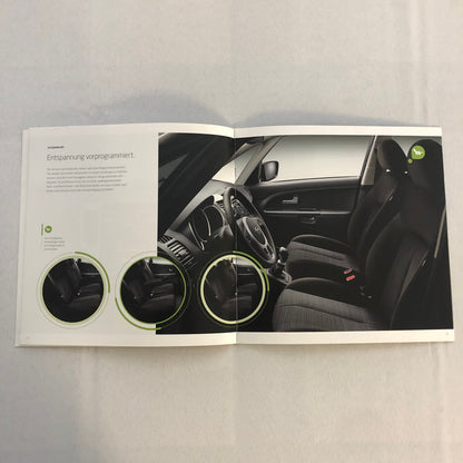 2012 Kia Venga Car Sales Brochure Catalog with Price List GERMAN Market
