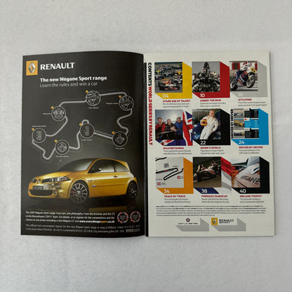 2007 Renault World Series Racing Guide Brochure Autosport