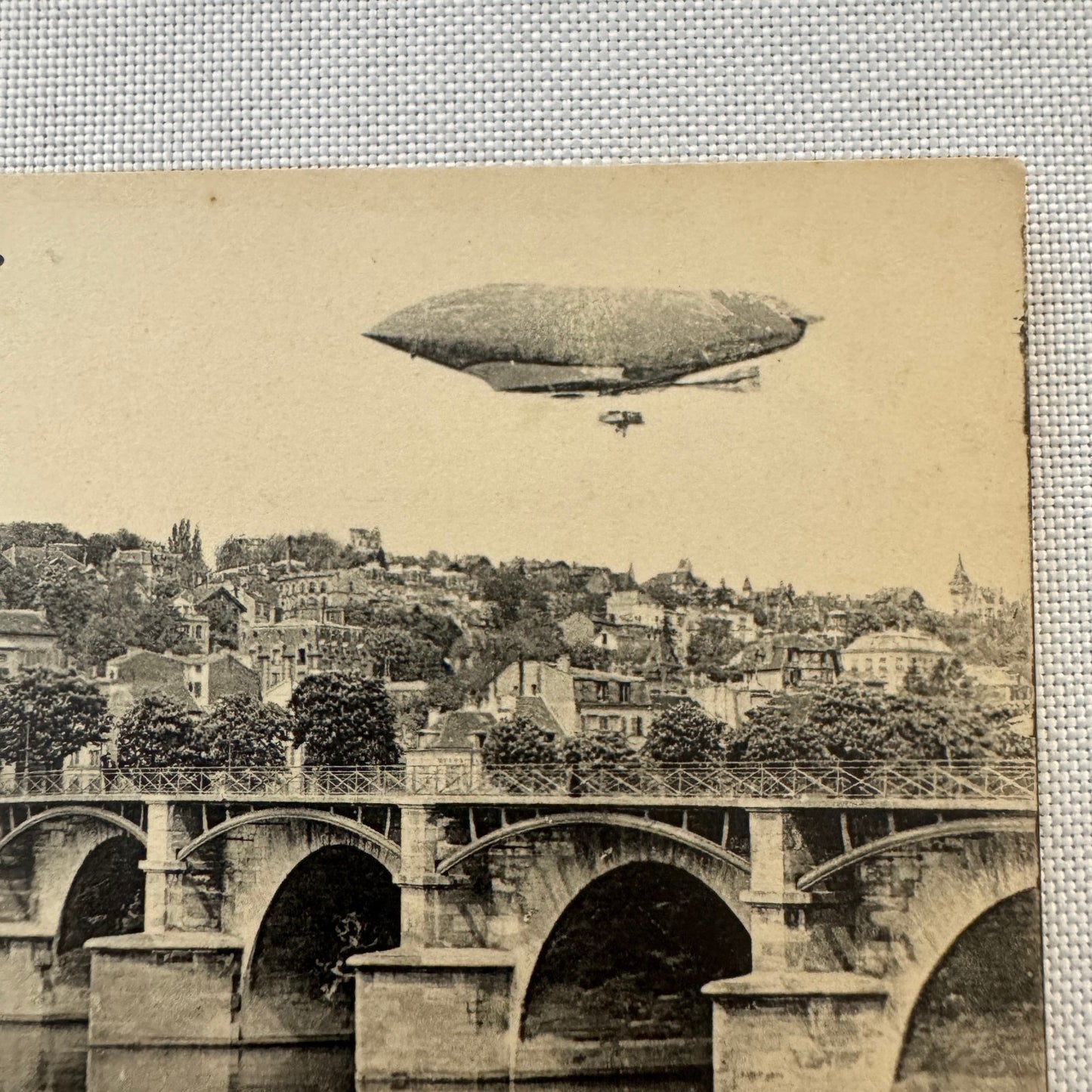 Vintage Military Zeppelin Airship Dirigible Postcard Post Card French Liberte
