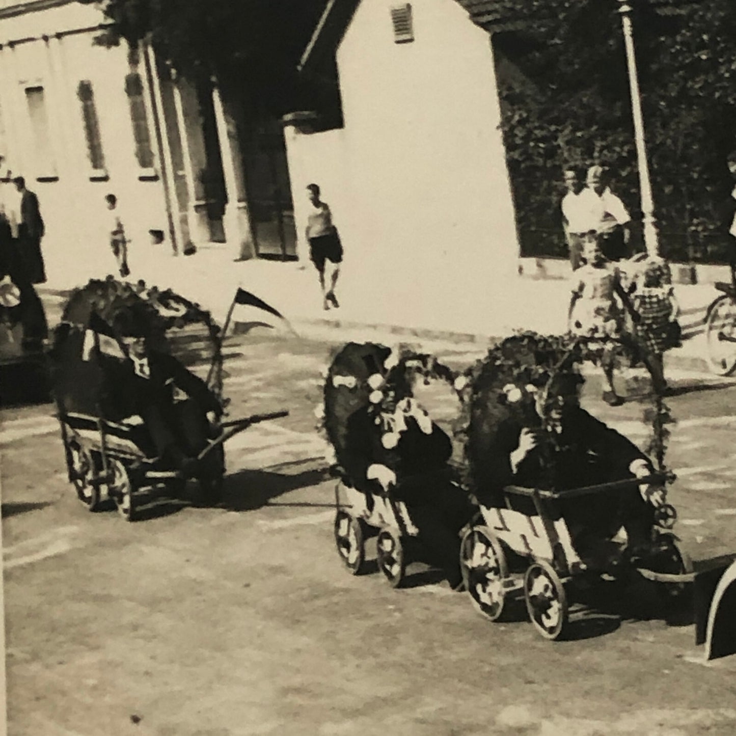Vintage Parade Car Photo Germany Antique Automobile Photograph Lot of 2