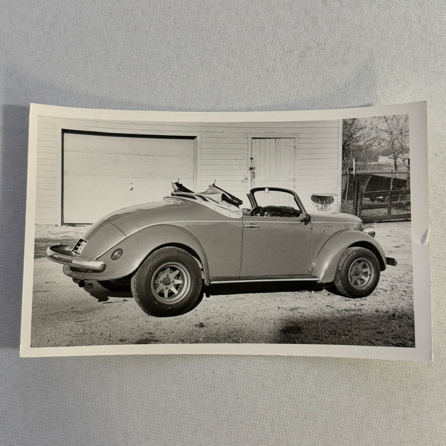 Vintage Volkswagen Beetle Convertible Custom Car Photo Photograph Print
