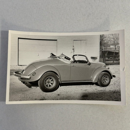 Vintage Volkswagen Beetle Convertible Custom Car Photo Photograph Print