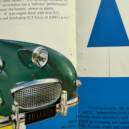 Austin Healey Sprite Roadster Car Sales Brochure Catalog Bugeye Sprite Frogeye