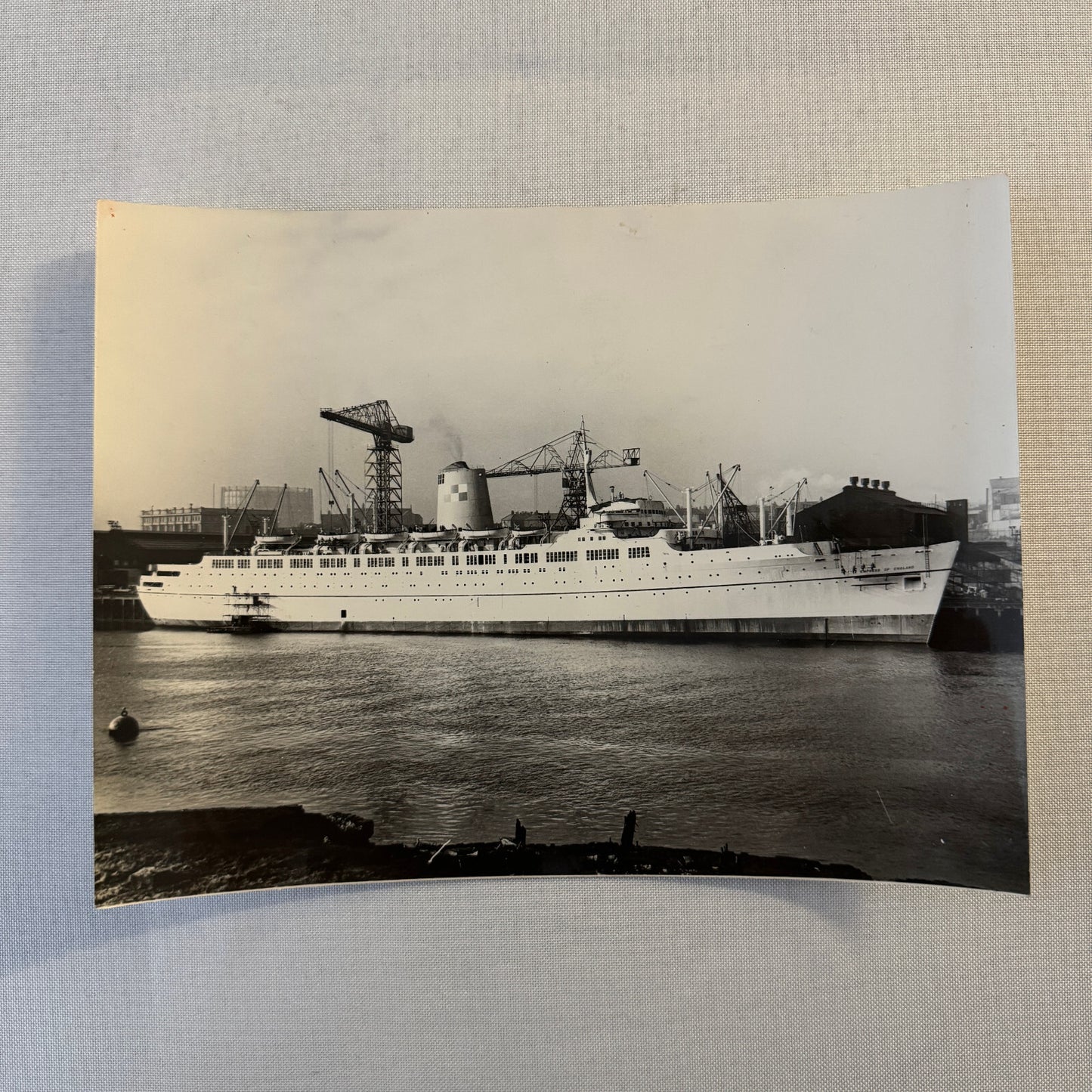 Vintage Ship Boat Photo Photograph Print Canadian Pacific Epress of England