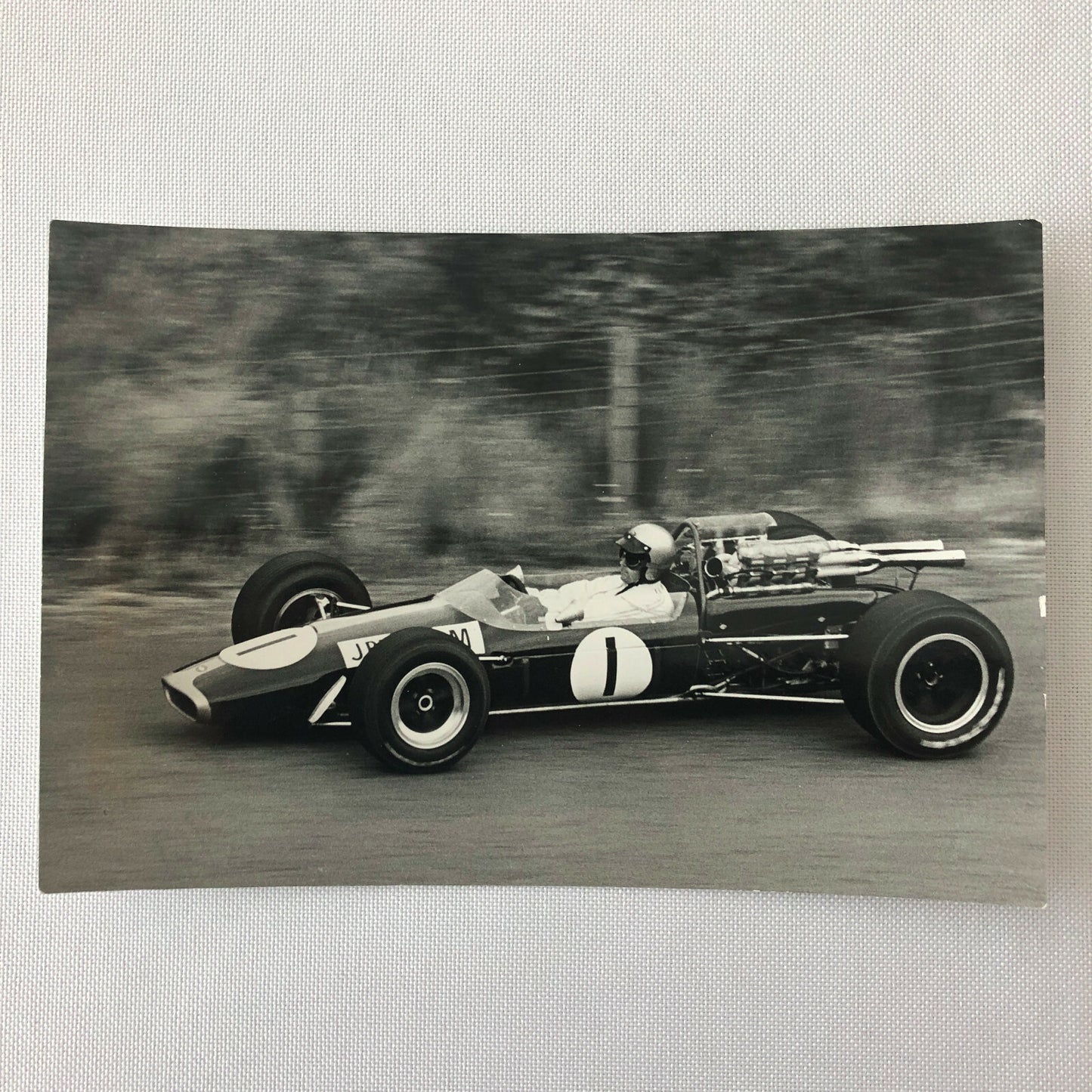 Vintage Jack Brabham Racing Driver Grand Prix Photo Photograph 