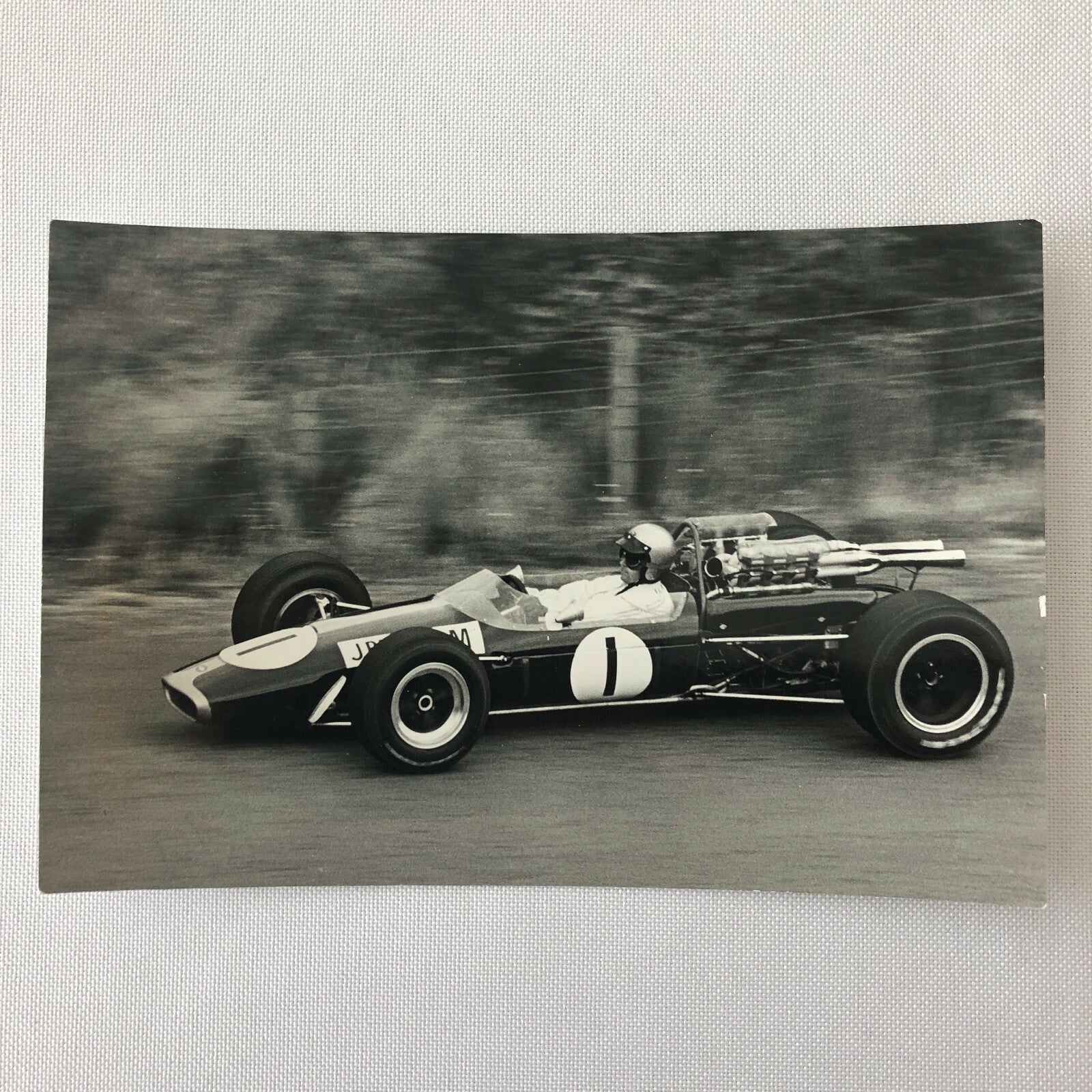 Vintage Jack Brabham Racing Driver Grand Prix Photo Photograph 